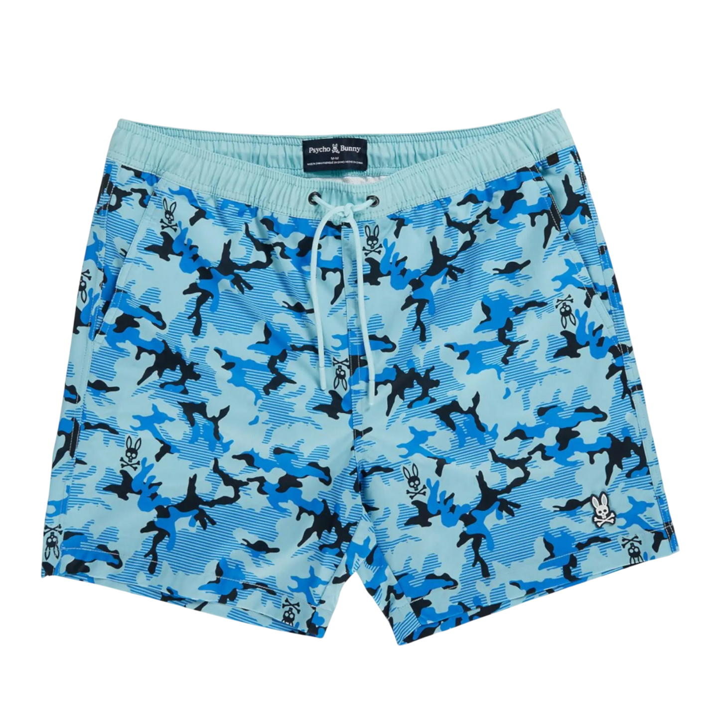 Psycho Bunny Rye All Over Print Men's Swim Trunks